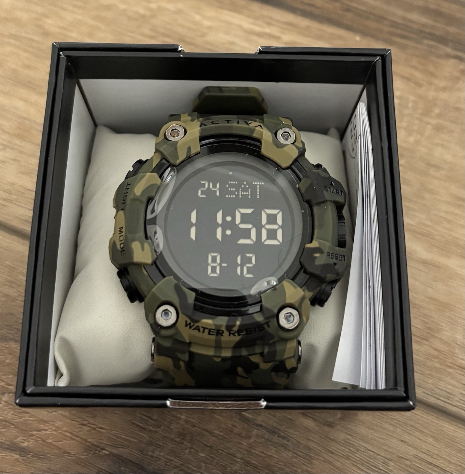 Activa X Invicta Digital Men’s Watch – 56mm, Camouflage, Green (ACW1968-001)