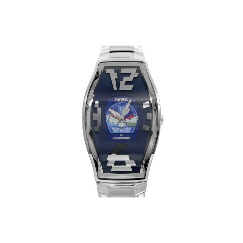 Chronotech NASA CT.6281L-13M silver stainless-steel band watch NEW