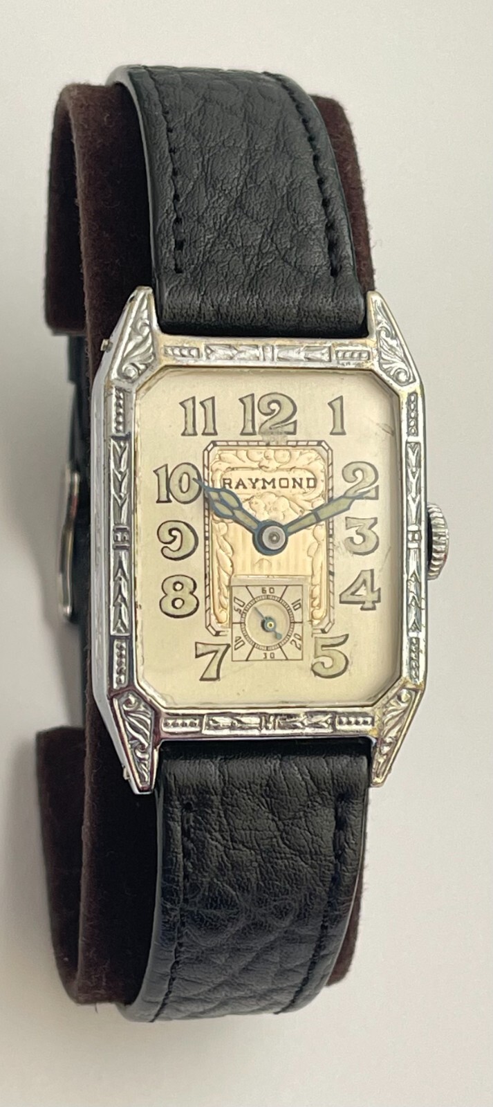 Antique RAYMOND Watch 15 Jewels 3 Adjustments Chromium Plated Antique Watch