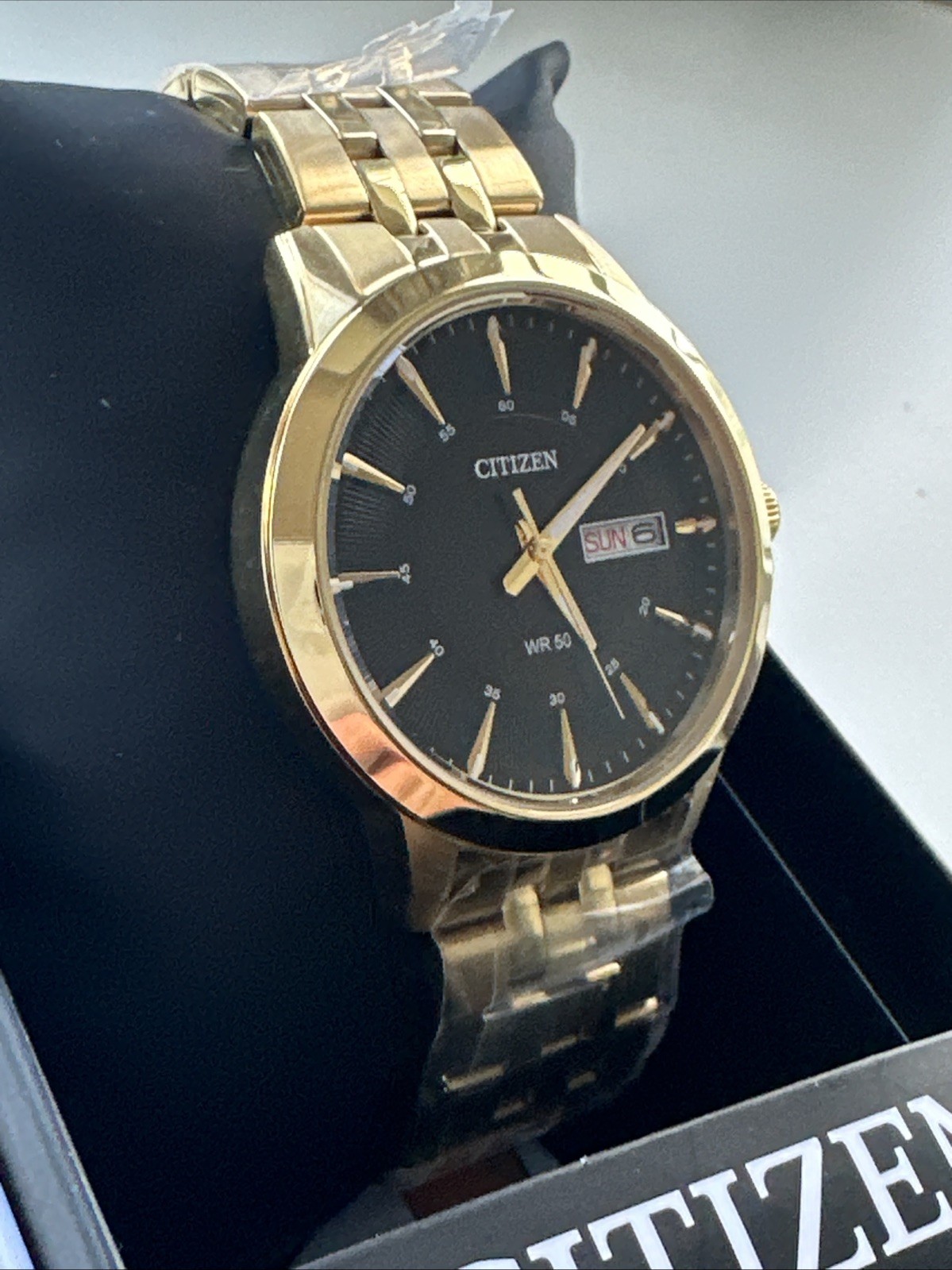 Citizen Quartz Black Dial Gold-tone Men’s Watch BF2013-56E