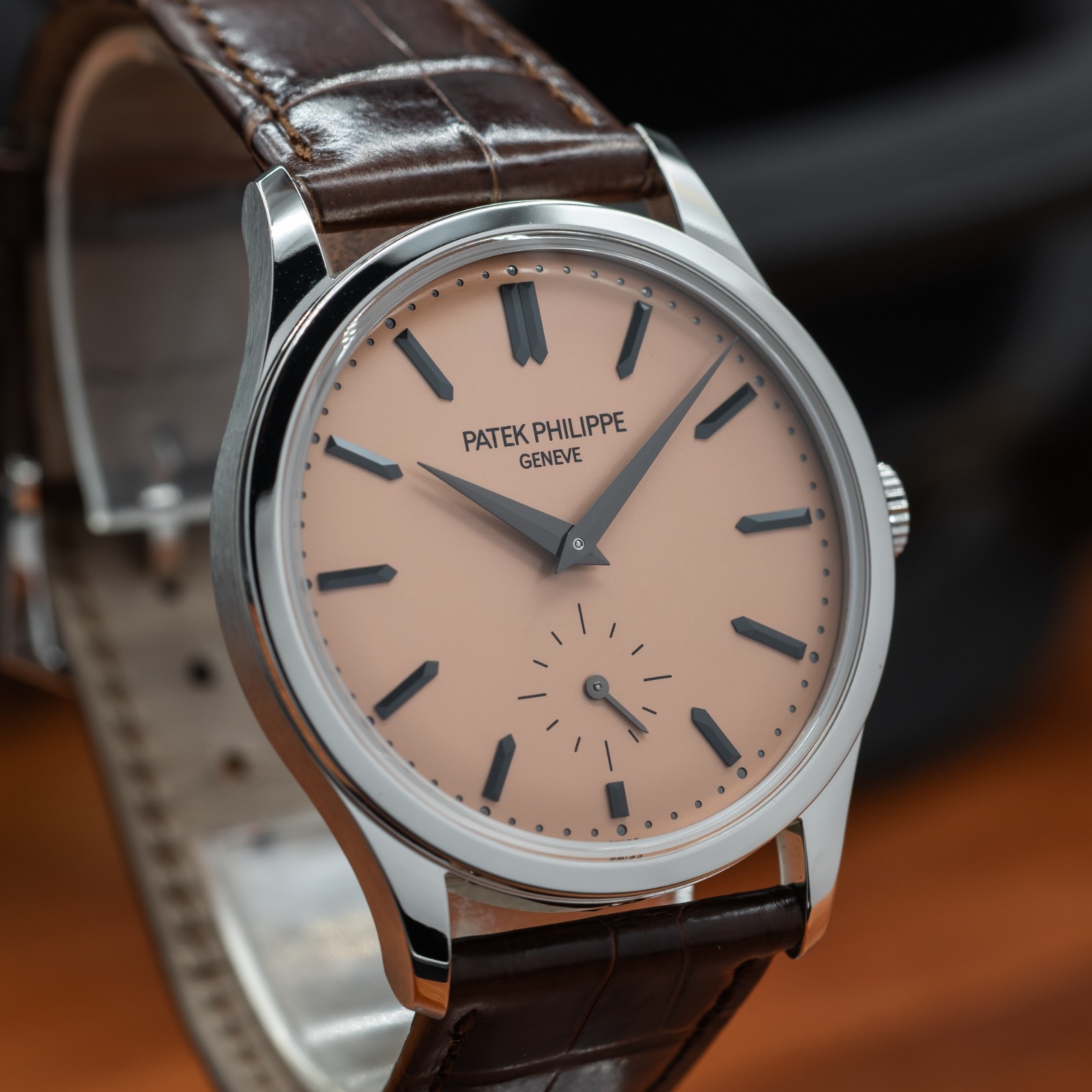 Patek Philippe Calatrava 6196P-001 Platinum 2025 Full Set Salmon Dial