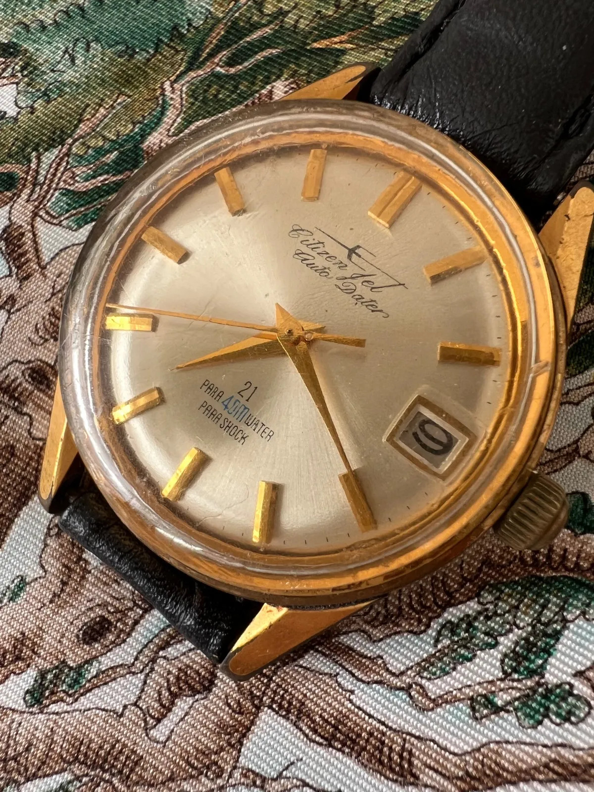 Citizen Jet Automatic Watch, 21 Jewels, Antique Watch