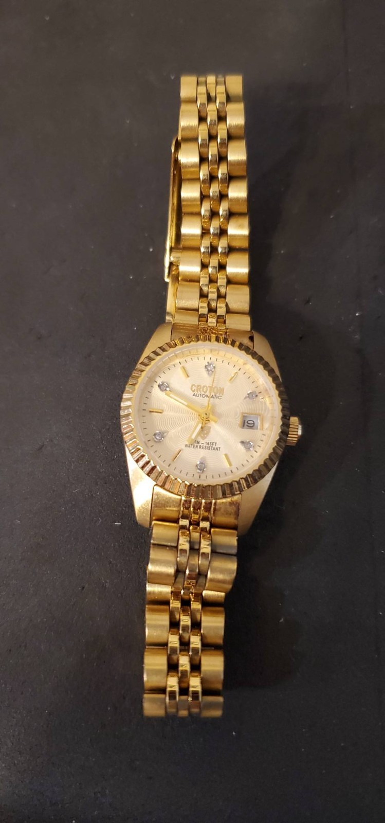 CROTON Japan Automatic Ladies Watch SATM 165ft H20 Resistant Stainless Steel