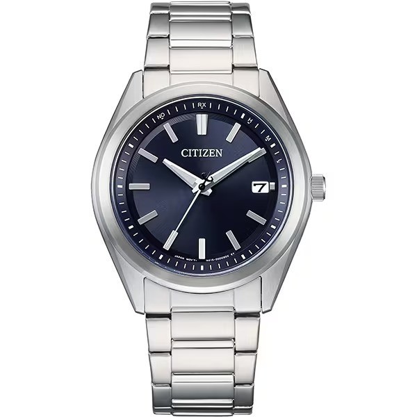 Citizen AS1080-65L Eco-Drive Men’s Watch Stainless Steel Blue Dial Radio-Control