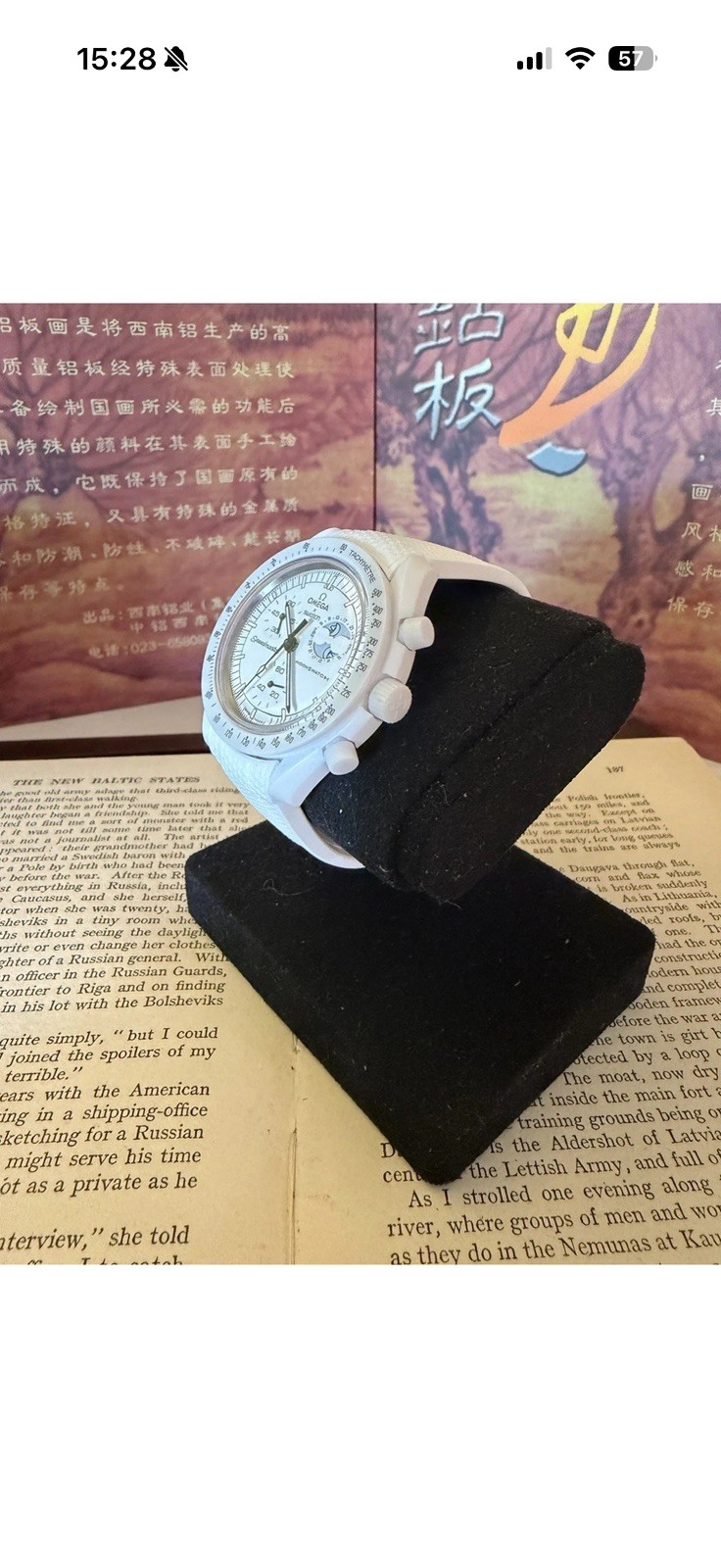 OMEGA x Swatch MoonSwatch Moonphase Chronograph White 42mm Box Papers