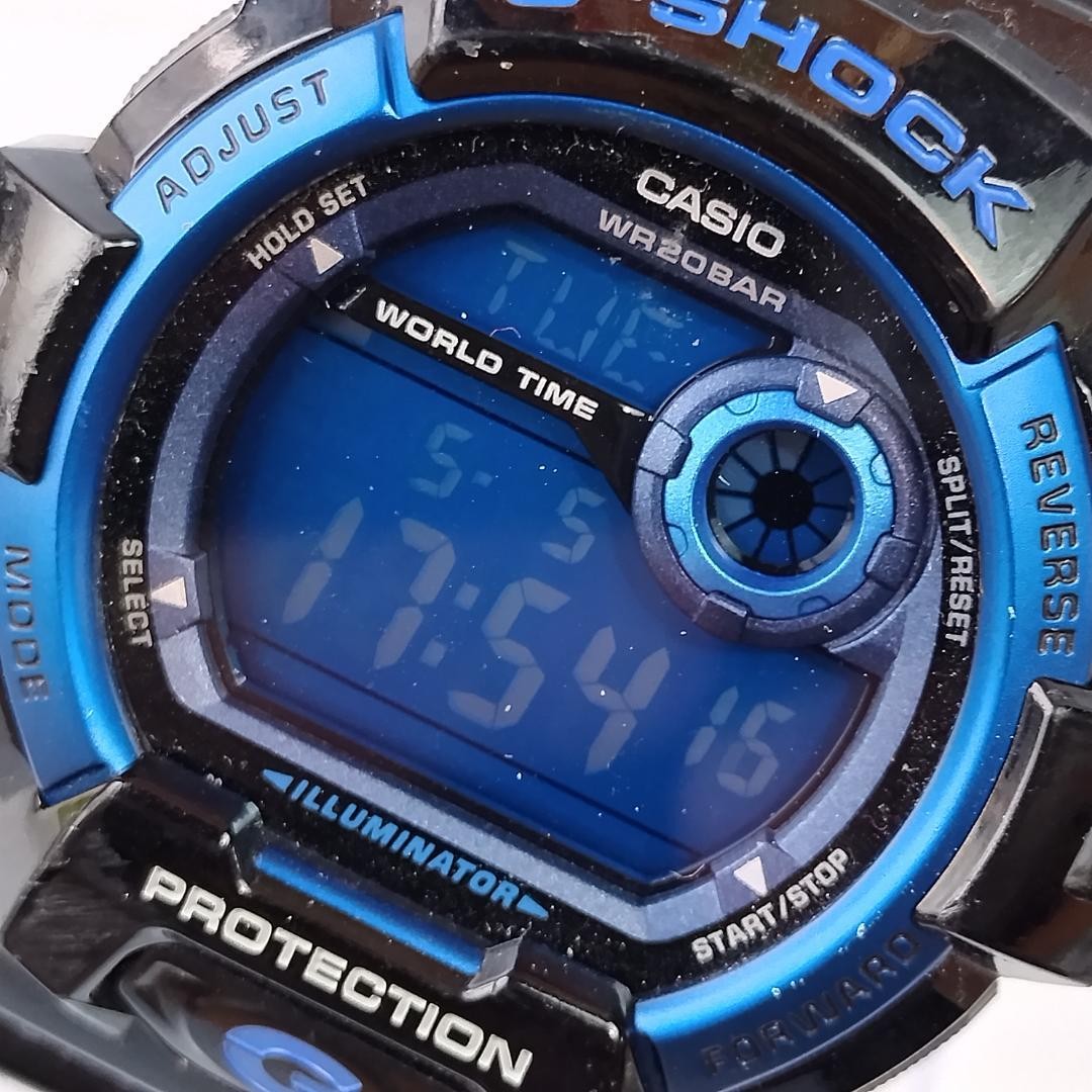 [New battery] Casio G-Shock G-8900A wristwatch digital blue working item