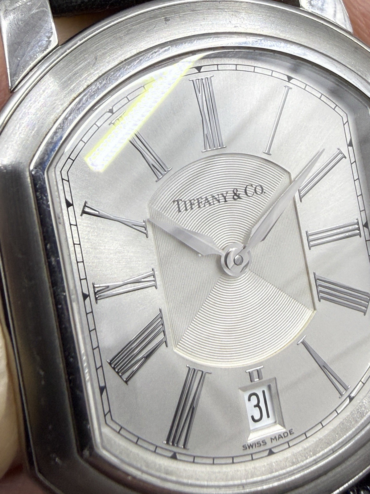 Tiffany & Co. Mark Coupe Swiss Stainless Steel Silver Dial Quartz 32mm Watch