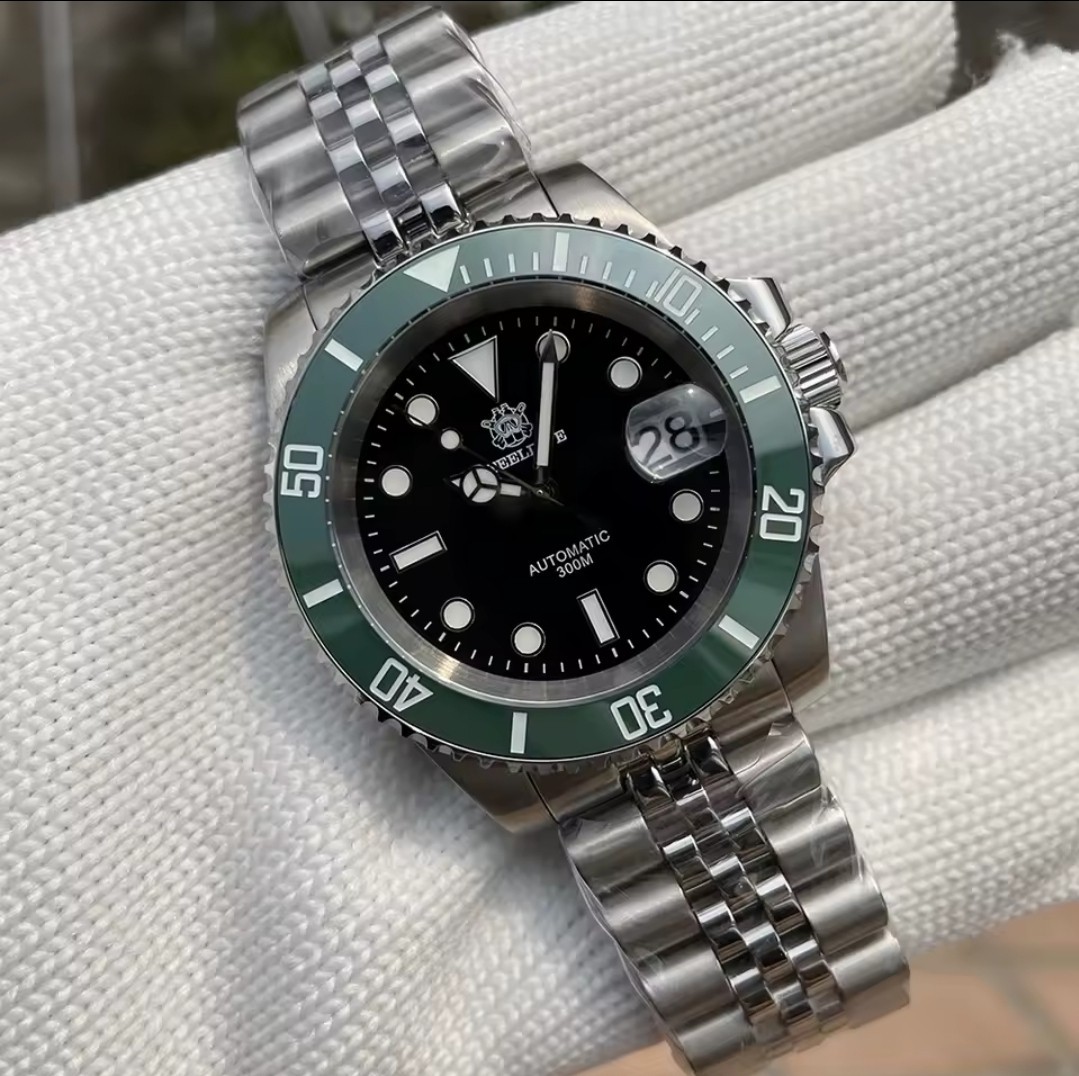 Steeldive Green Black SD1953 Seiko NH35 Automatic 300m Dive Watch Sapphire New