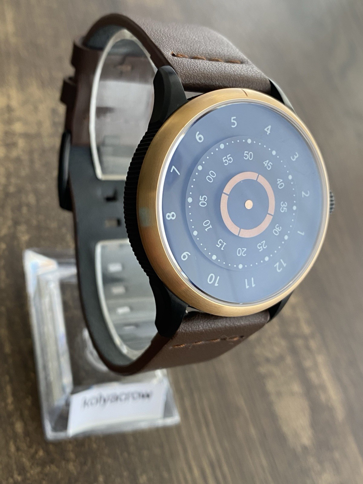 COA MYSTERY ROTATING DIAL WATCH, COOL UNIQUE FUTURISTIC SPACE AGE CRAZY HOUR ?