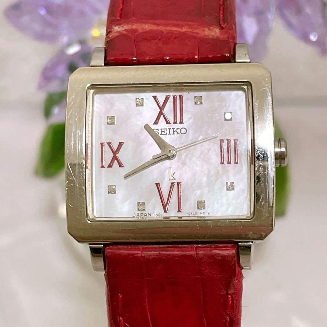 New Battery Installed SEIKO LUKIA Wristwatch 8P Diamonds