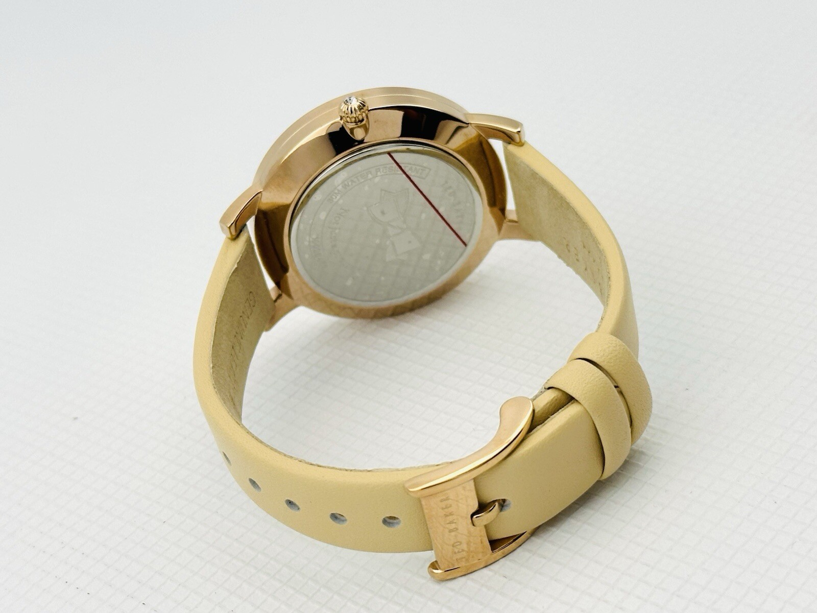 Ted Baker Women’s TE10026453 Multicolour Dial Cream LeatherStrap Rose Gold Watch