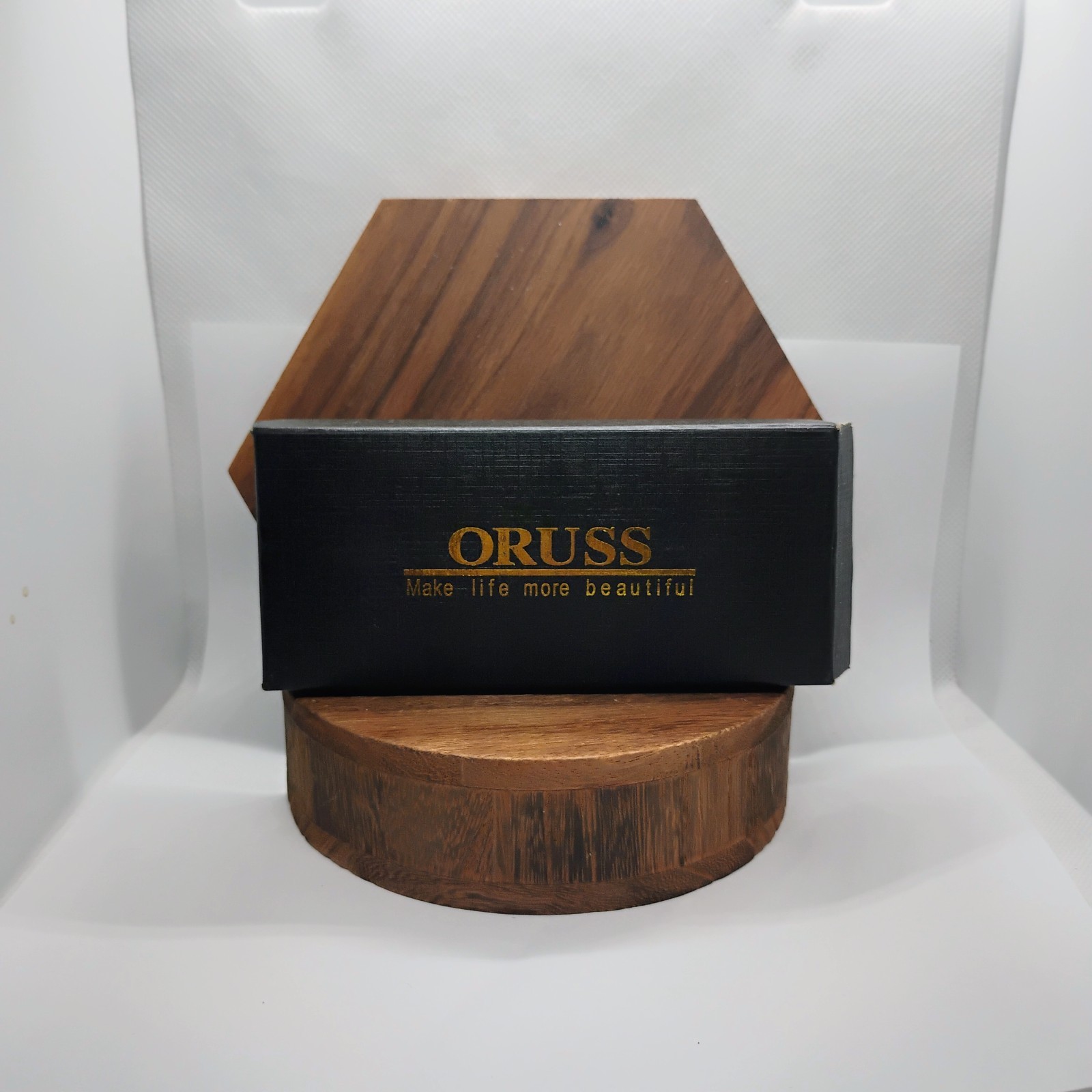 ORUSS 1853 Men’s Wrist Watch Red Dial Silver Gold Stainless Day Date New In Box