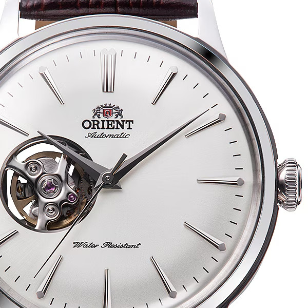 Orient RN-AG0005S Bambino Classic Semi Skeleton Automatic Leather Men’s Watch