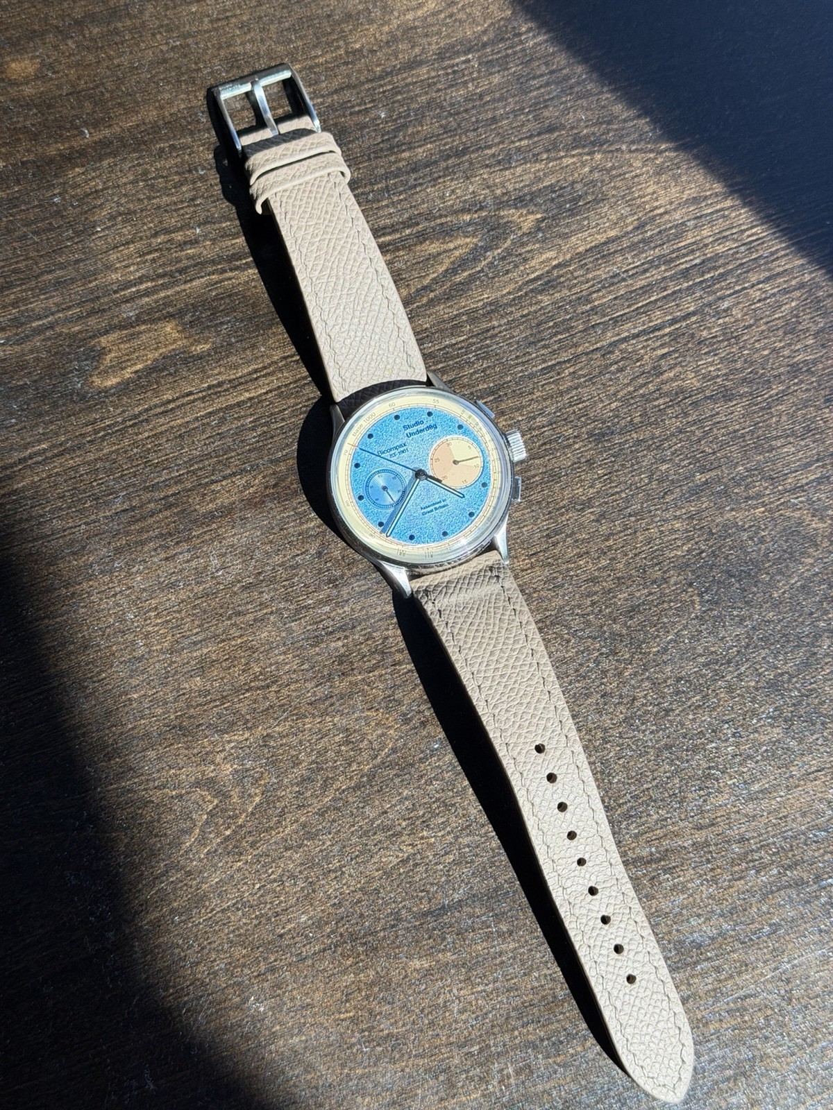 Studio Underd0g Desert Sky Manual Chronograph 38mm – Excellent w/ Box and Papers