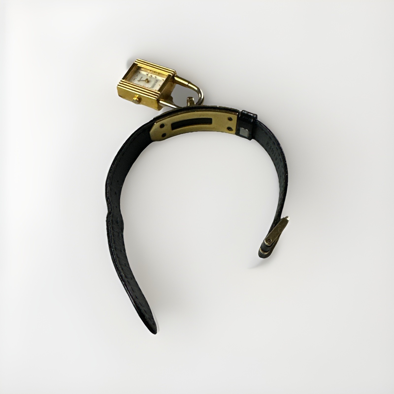 Joan Rivers Classics Collection padlock Watch – Working – Leather Band