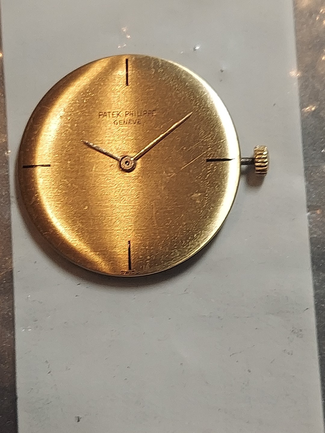 Patek Philippe 18k Yellow Gold Dial,hands And Crown 18 Jewels Manual Cal 175…