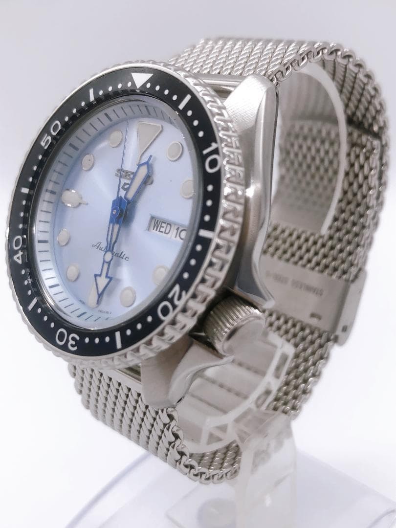 SEIKO 5 Automatic 100M Water Resistant Light Blue 23023 From Japan