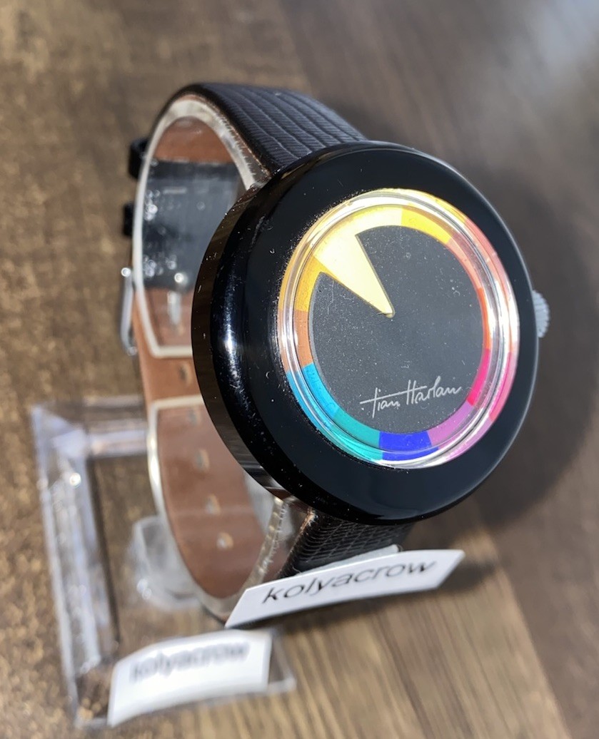 CHROMACHRON MYSTERY DIAL WATCH 🌈 COOL UNIQUE FUTURISTIC SPACE AGE CRAZY HOUR