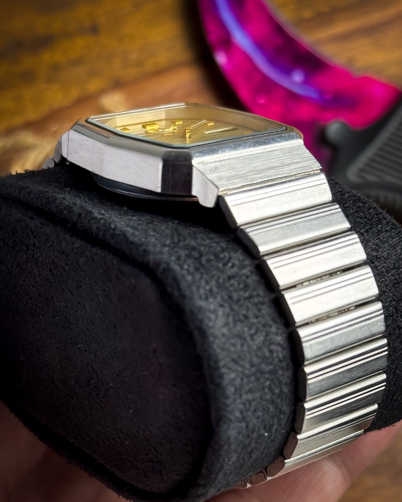 1990 SEIKO 5 ✨🥂 Gradient Horizontal Textured Dial 🌟 21J Auto Cal. 4227 ⚙️🇯🇵