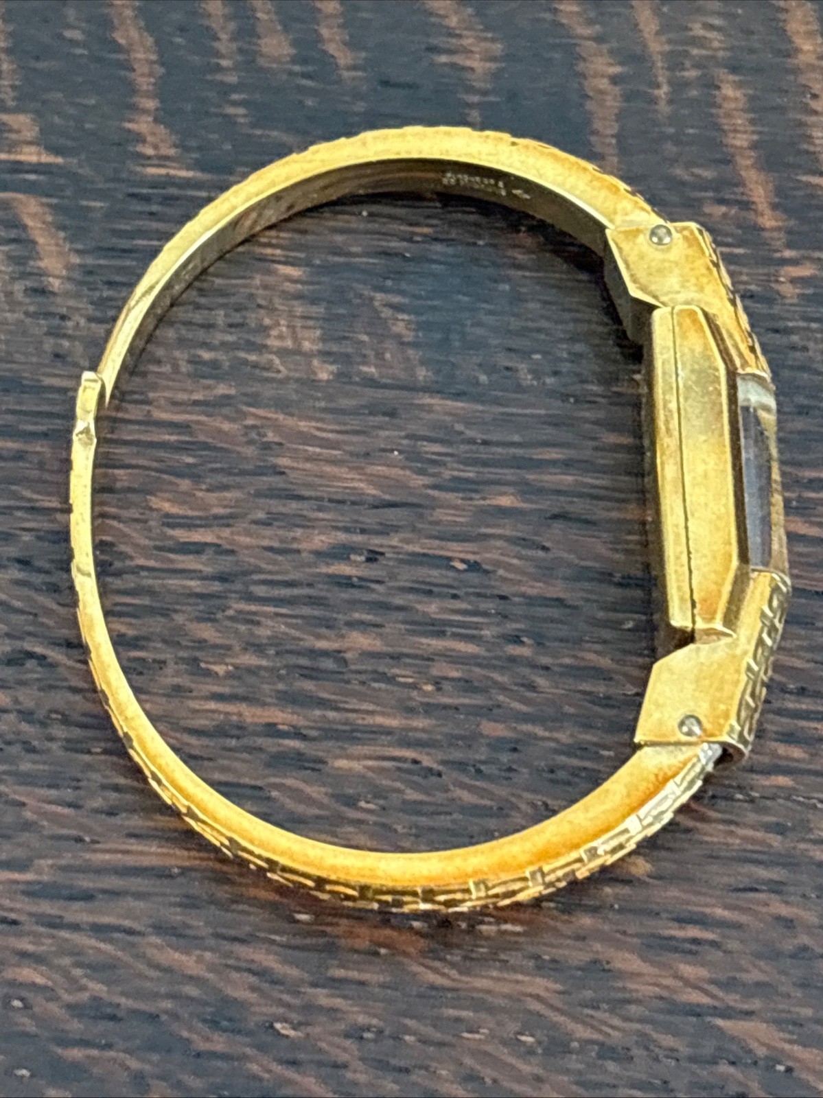 Vintage Ernest Borel Gold Plated 20 Micron Ladies Cuff Watch 1960s & Wyler Bonus