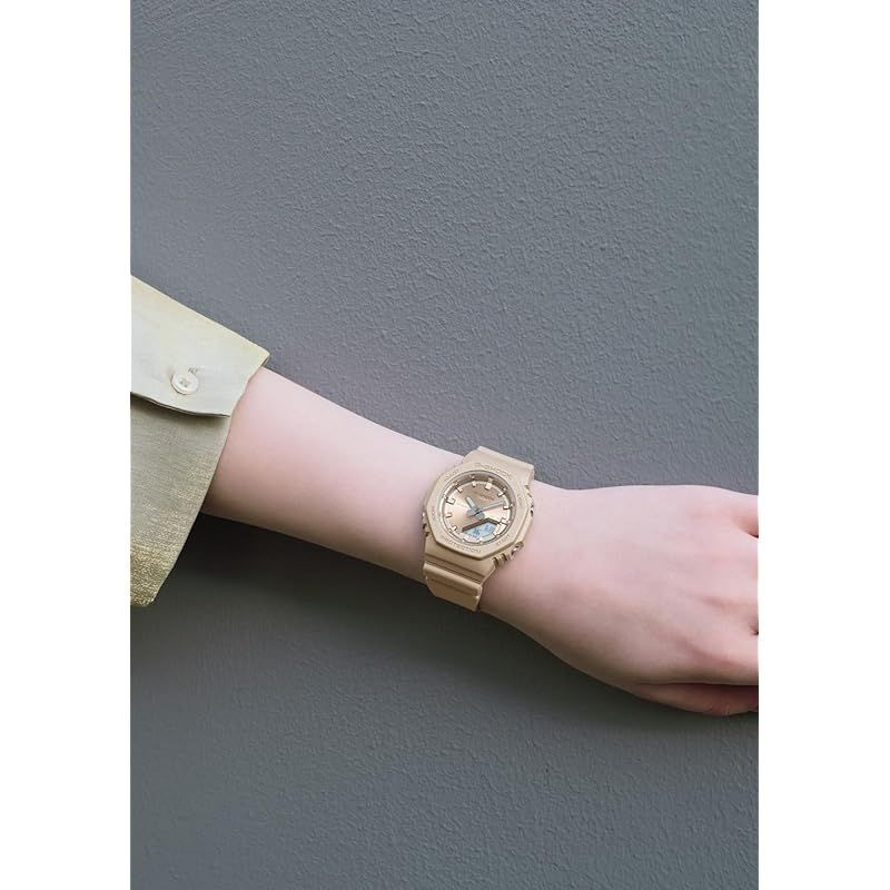 New Casio Wristwatch G Shock Biomass Plastic GMA P2100ST 9AJF Ladies Beige 1
