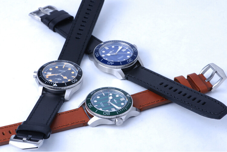 Heimdallr Trident Shark Wavy Dial NH35A Automatic Diver 300M Watch 43mm C3 316L