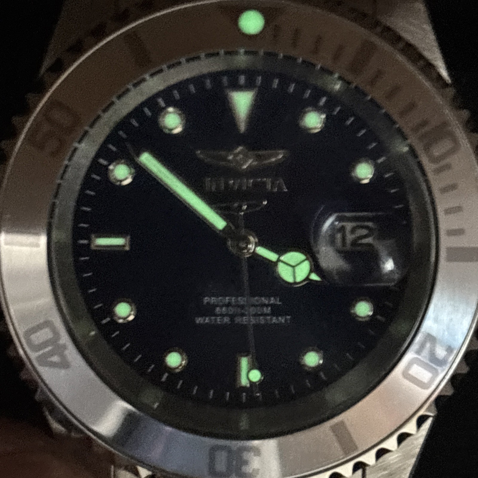 invicta pro diver 34023 Blue Dial 40mm Mens Watch Stainless Steel Bnd