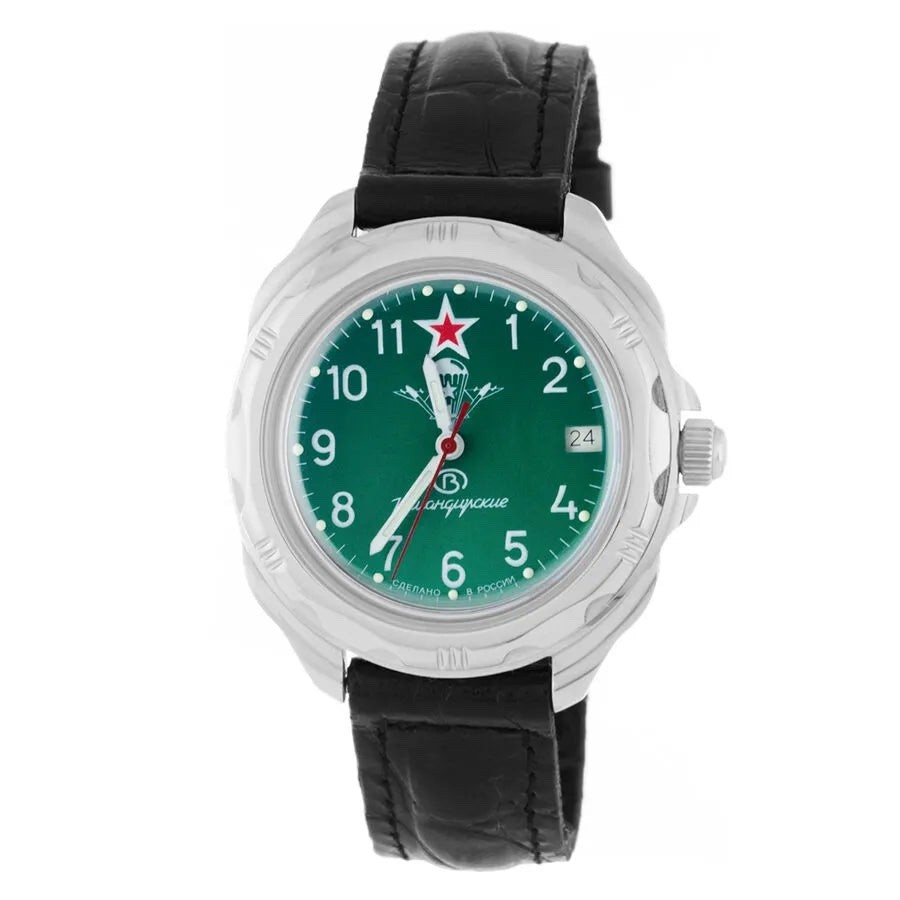 Vostok Komandirskie 211307 Watch Mechanical Military Watch USA Seller