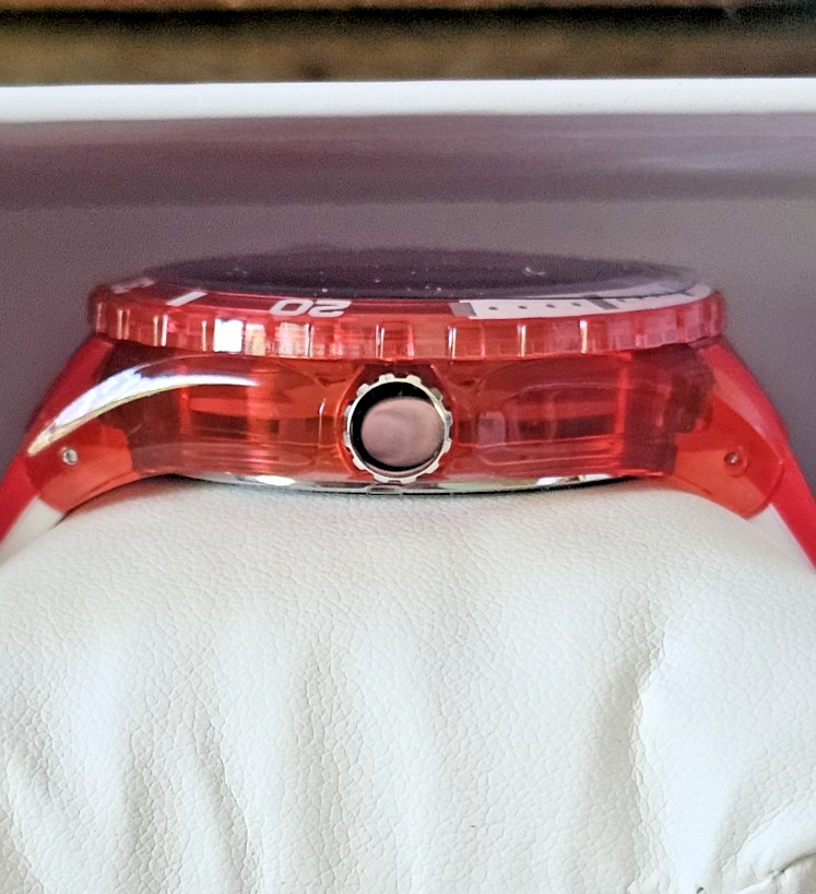New Invicta Subaqua Men’s Watch 44mm, Clear Red & White Water Resistant