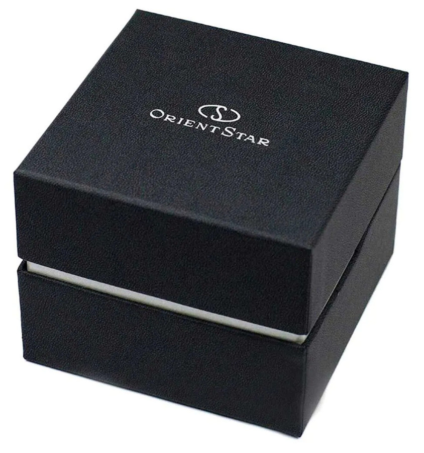 Orient Star Automatic Gold Dial Men’s Watch Power Reserve Leather RK-AV0B10G