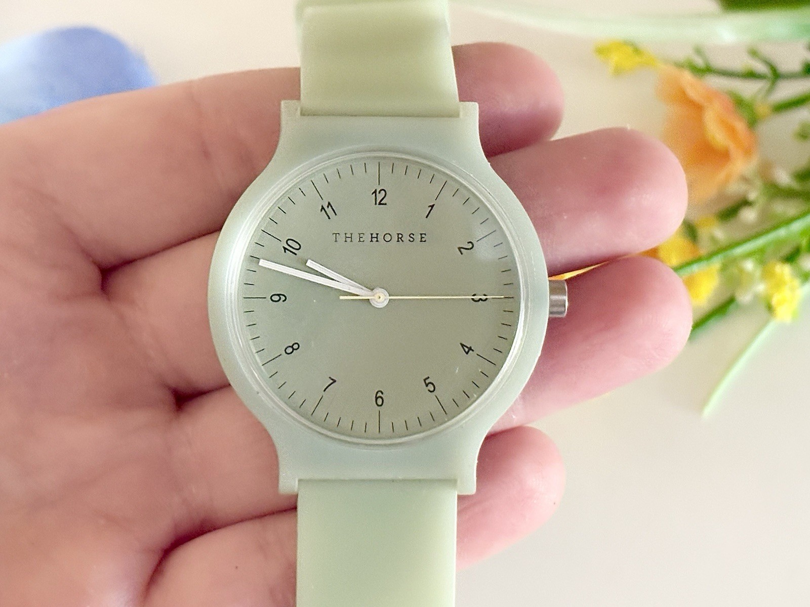 The Horse BLOCKOUT Sage Green Modern Sports Watch WORKS!! Trendy Women’s Fashion