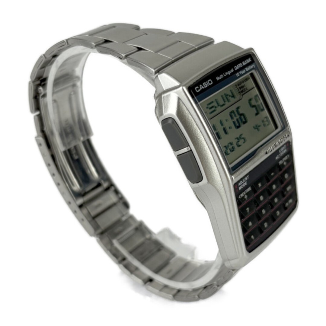 CASIO Data Bank DBC32D-1A Digital Calculator Watch Stainless Steel Men