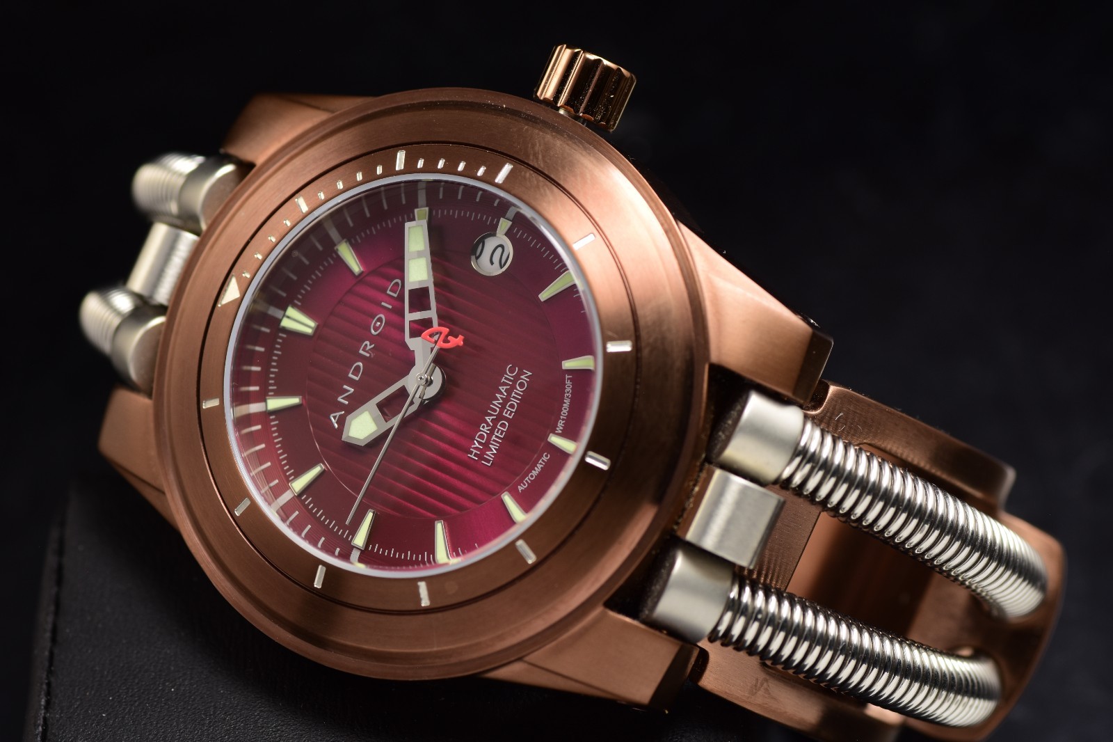 RARE ANDROID ARAGON AD680 HYDRAUMATIC LIMITED ED 029/500 AUTOMATIC MEN’S WATCH
