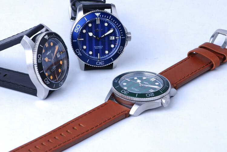 Heimdallr Trident Shark Wavy Dial NH35A Automatic Diver 300M Watch 43mm C3 316L