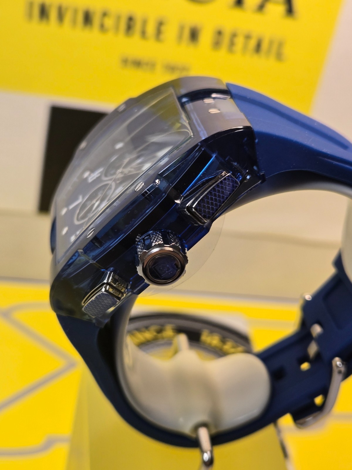 Invicta S1 Rally Anatomic Men’s Watch 47mm, Blue with Blue Bezel & Dial NEW!