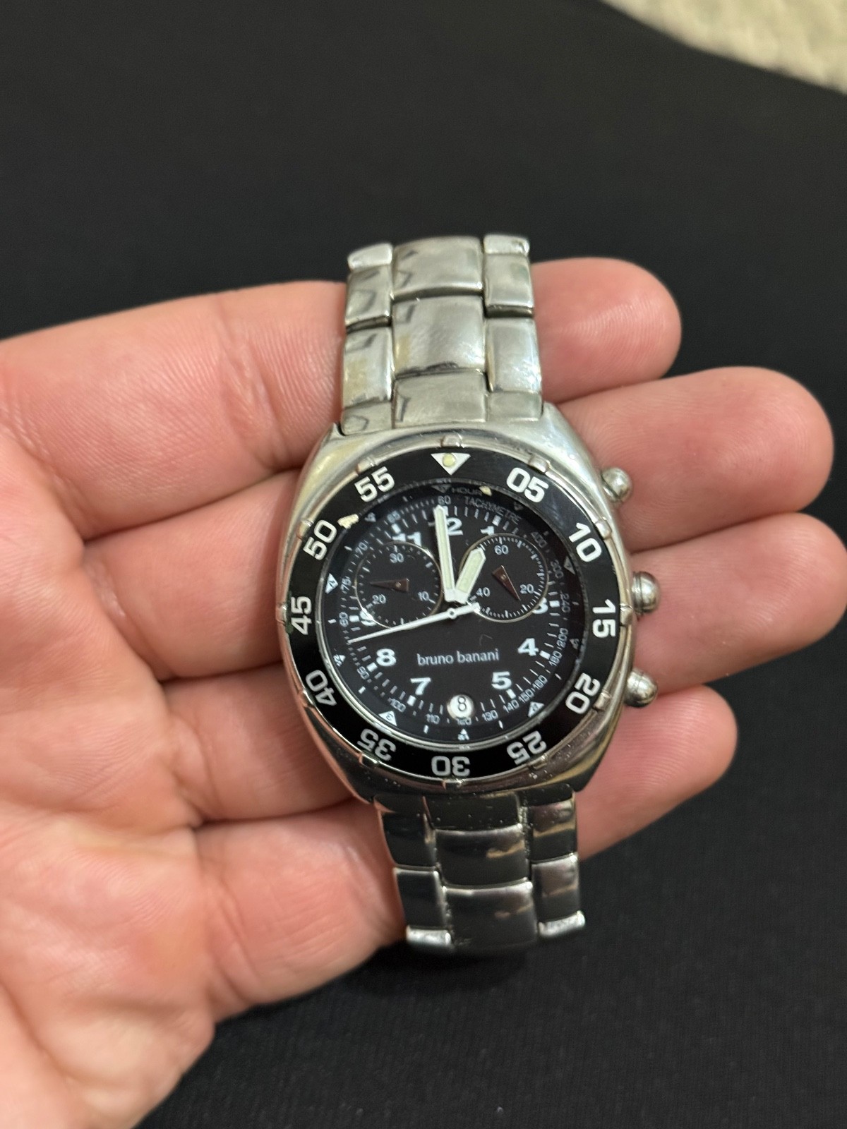 BRUNO BANANI DIVER PILOT AVIATOR CHRONOGRAPH MENS WATCH