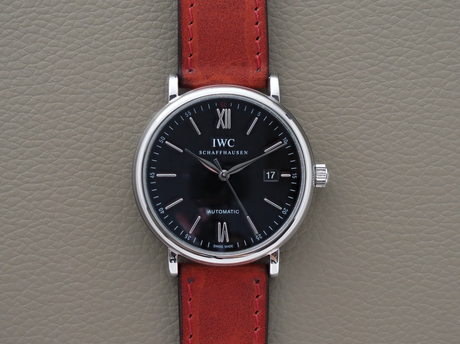 IWC Portofino Automatic 40mm IWC356502 Black Dial Manual Card 2016