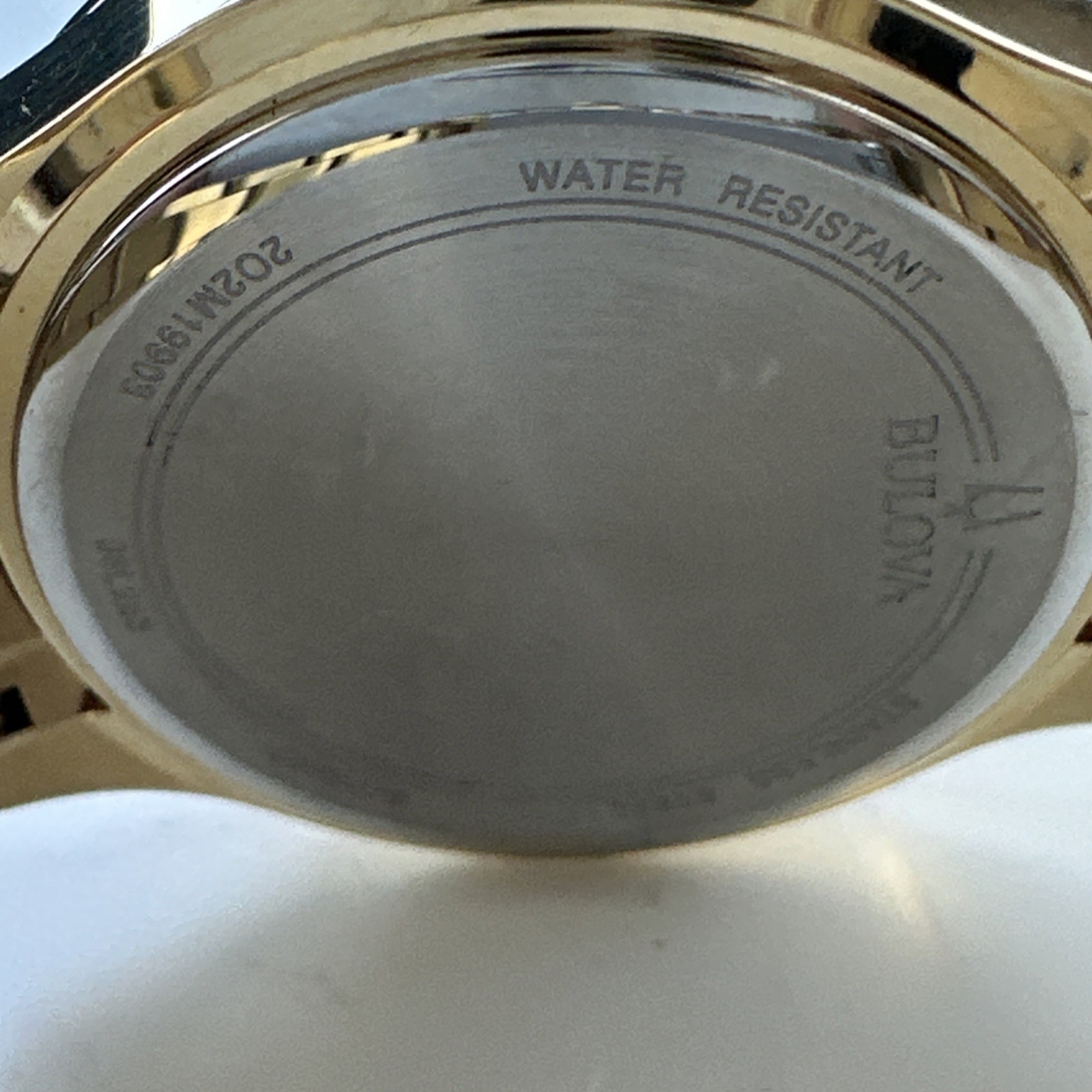 Bulova Womens Quartz Crystal Accent Gold-Tone 30.5mm Watch 98L283 *NO STEM/CROWN