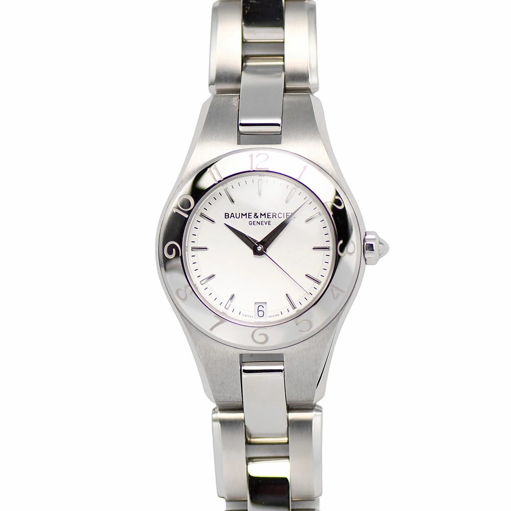 [B1R] Baume Mercier Linea 27mm MOA10009 Silver Dial Ladies Watch [g7v]