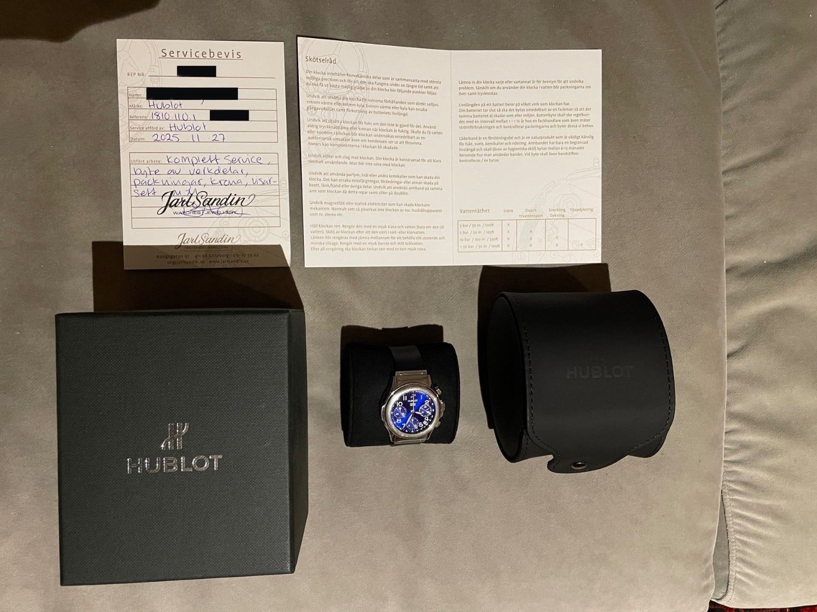 Hublot MDM Blue Men’s Watch – 1810.1 – Fully serviced at Hublot