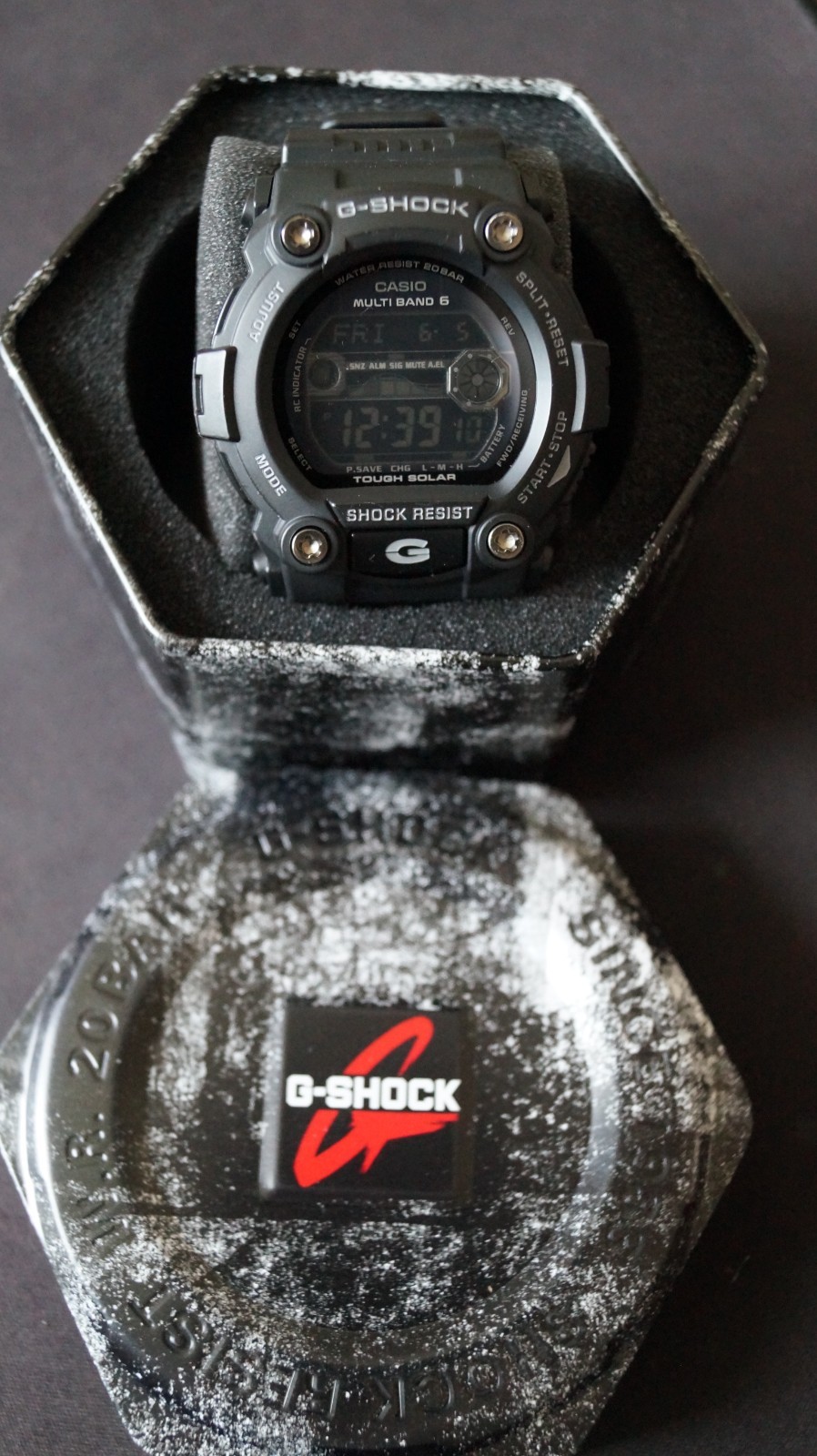CASIO G-SHOCK GW-7900B Multiband 6 Solar Watch negative case 50mm black 3200