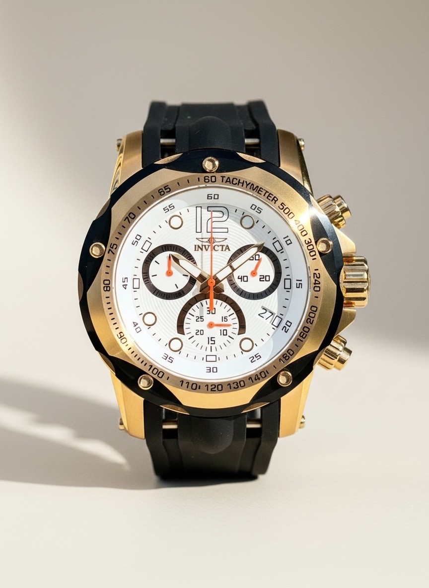 Invicta Speedway Gaccel 51mm Black Chronograph Men’s Watch NIB