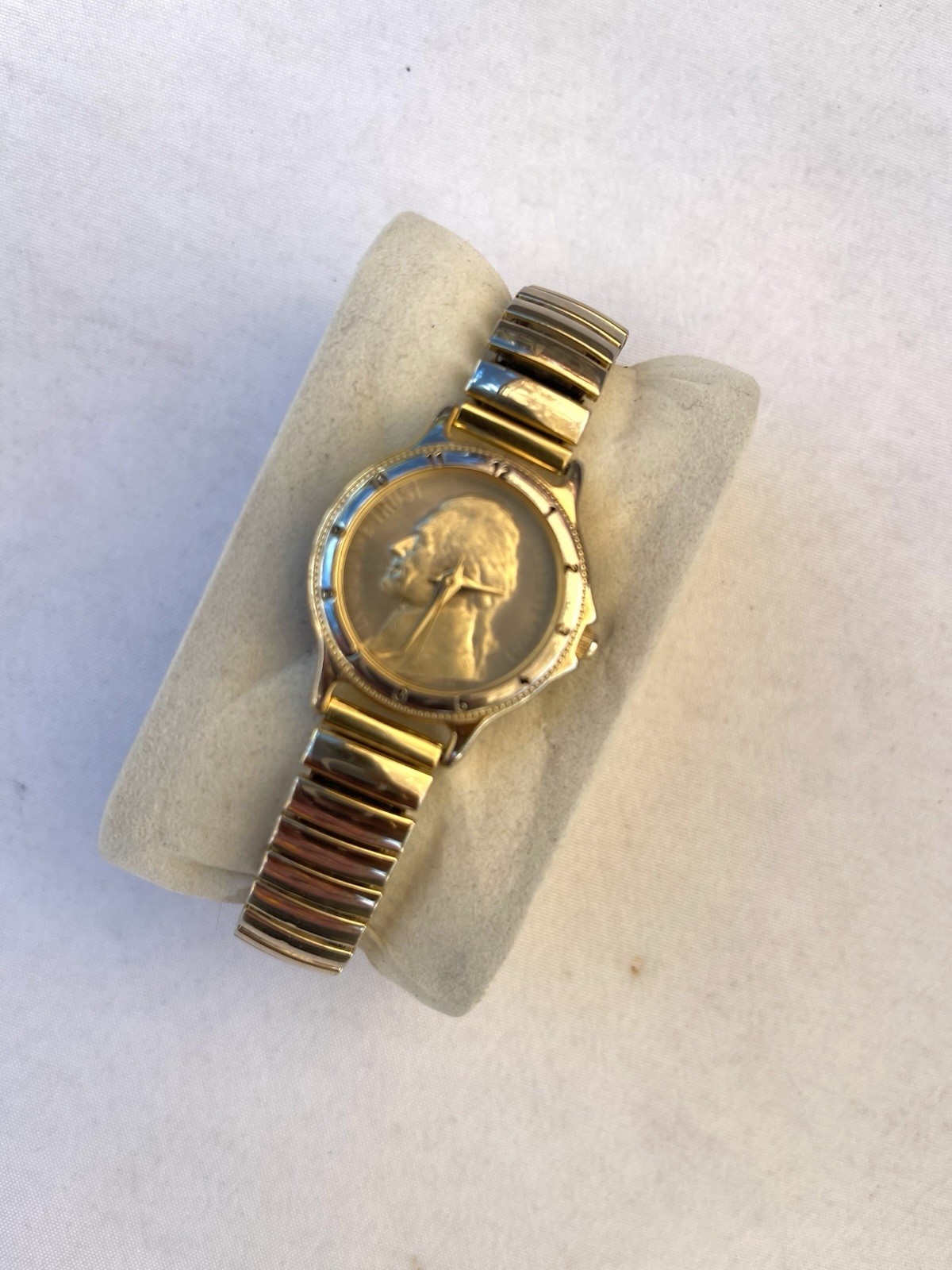 Authentic Lucky Star George Washington Quartz Watch -US Quarter 1981 Coin Men’s