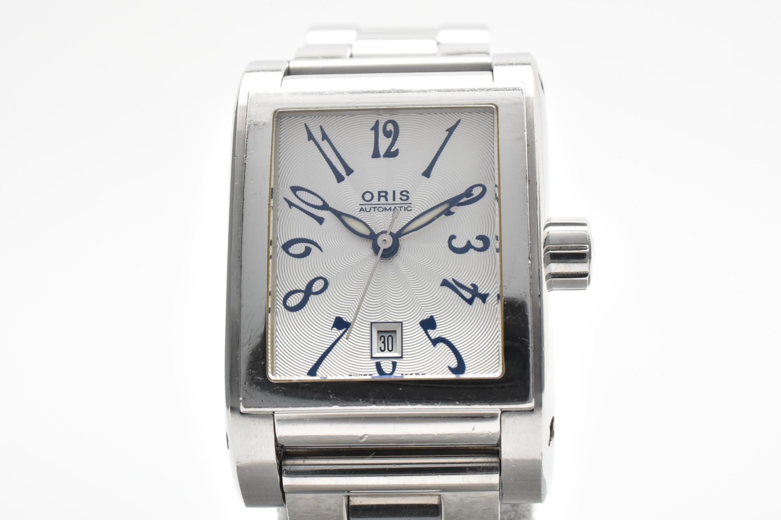 [Exc+5] ORIS 7525 Miles Rectangular Automatic White Dial Woman’s Watch JAPAN