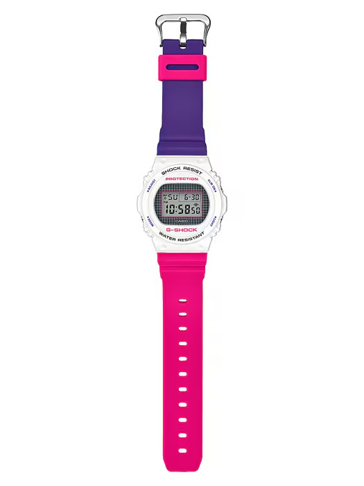 NEW Casio G-Shock 90’S THROWBACK COLORS Pink & Purple Digital Watch DW5700THB-7