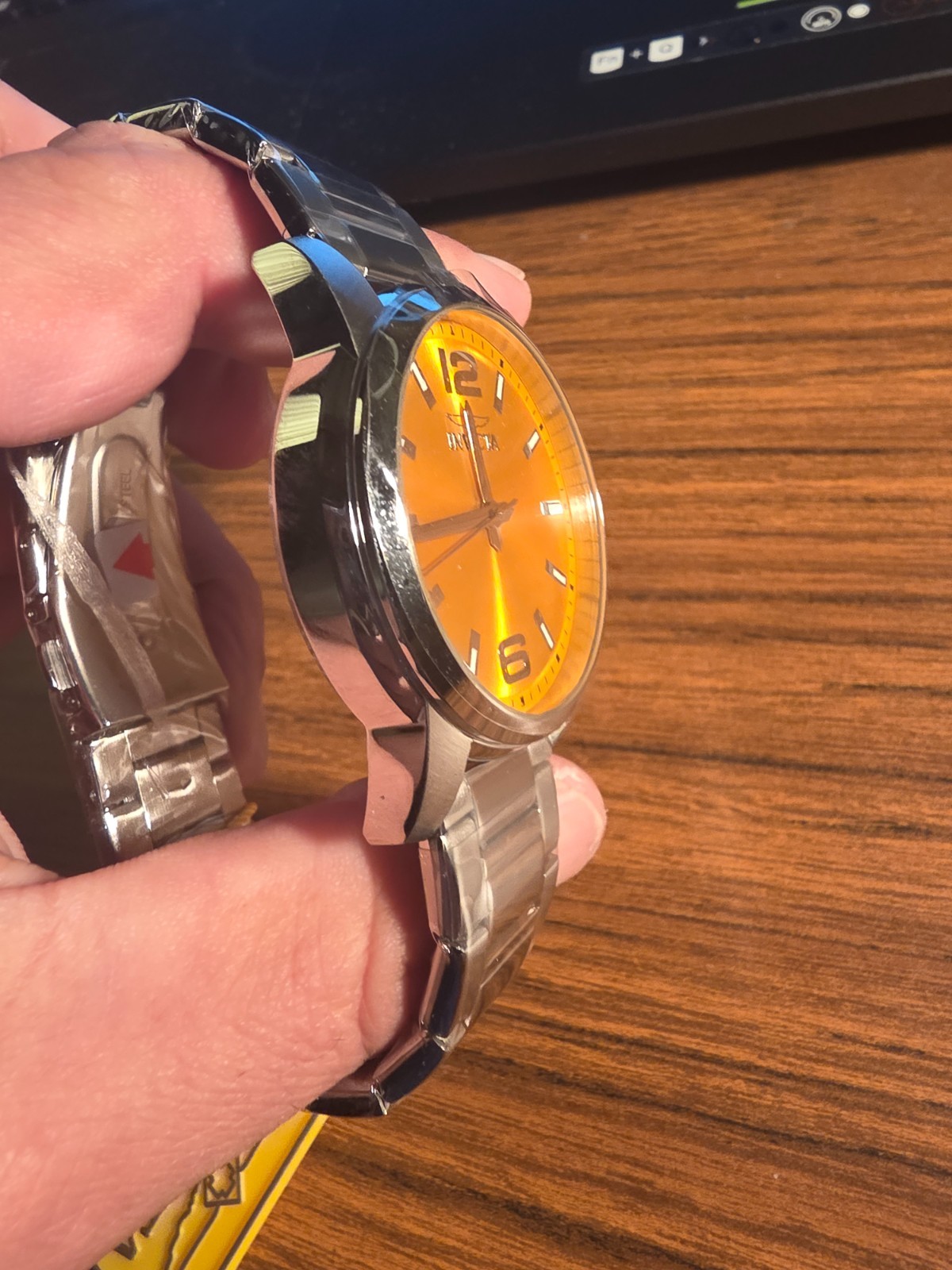 Invicta Celestial 48493 Men’s Watch 43mm Steel Yellow Dial NIB MSRP $495