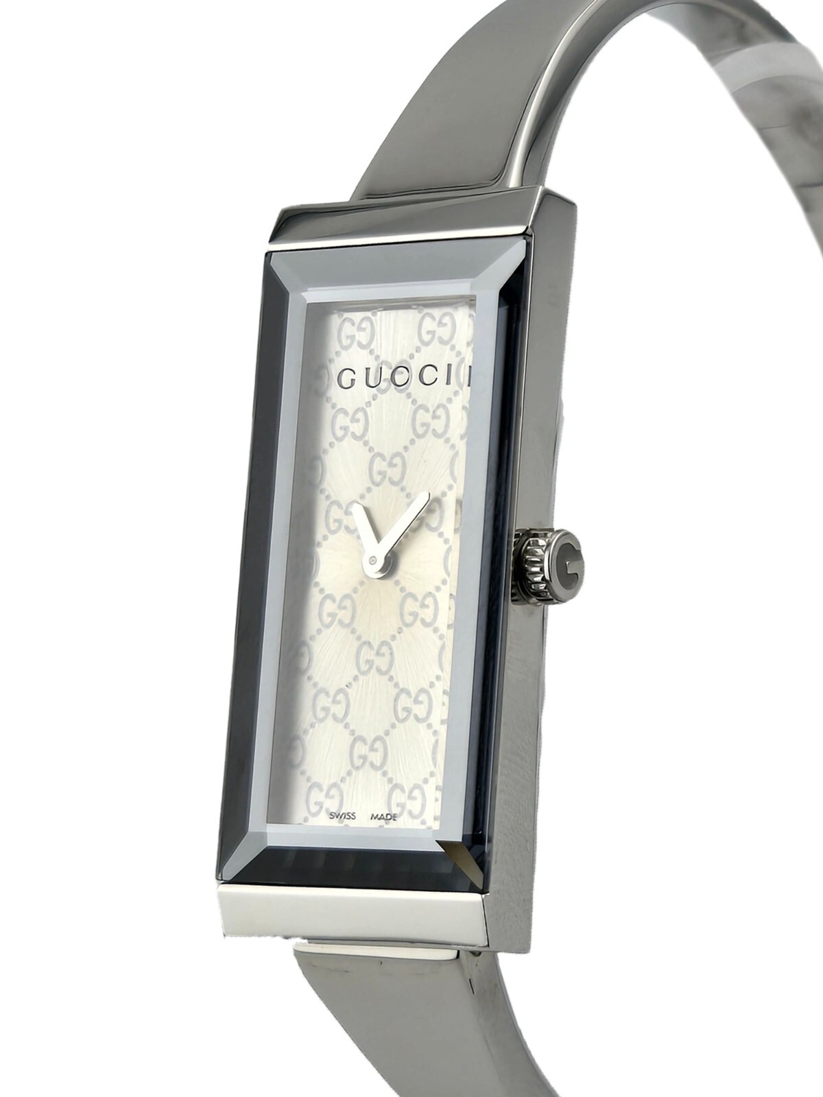 Gucci G-Frame Silver Dial Stainless Steel Women’s Watch – YA127511 ($850 MSRP)