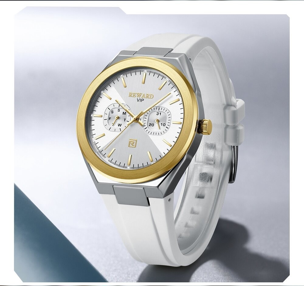 REWARD Men’s Business Week Luminous Multifunction Calendar Couple Quartz Watch