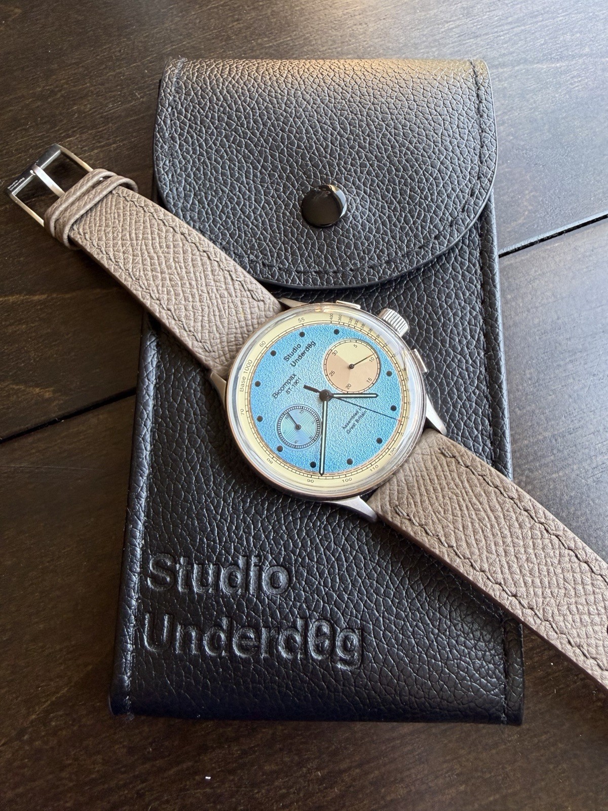 Studio Underd0g Desert Sky Manual Chronograph 38mm – Excellent w/ Box and Papers
