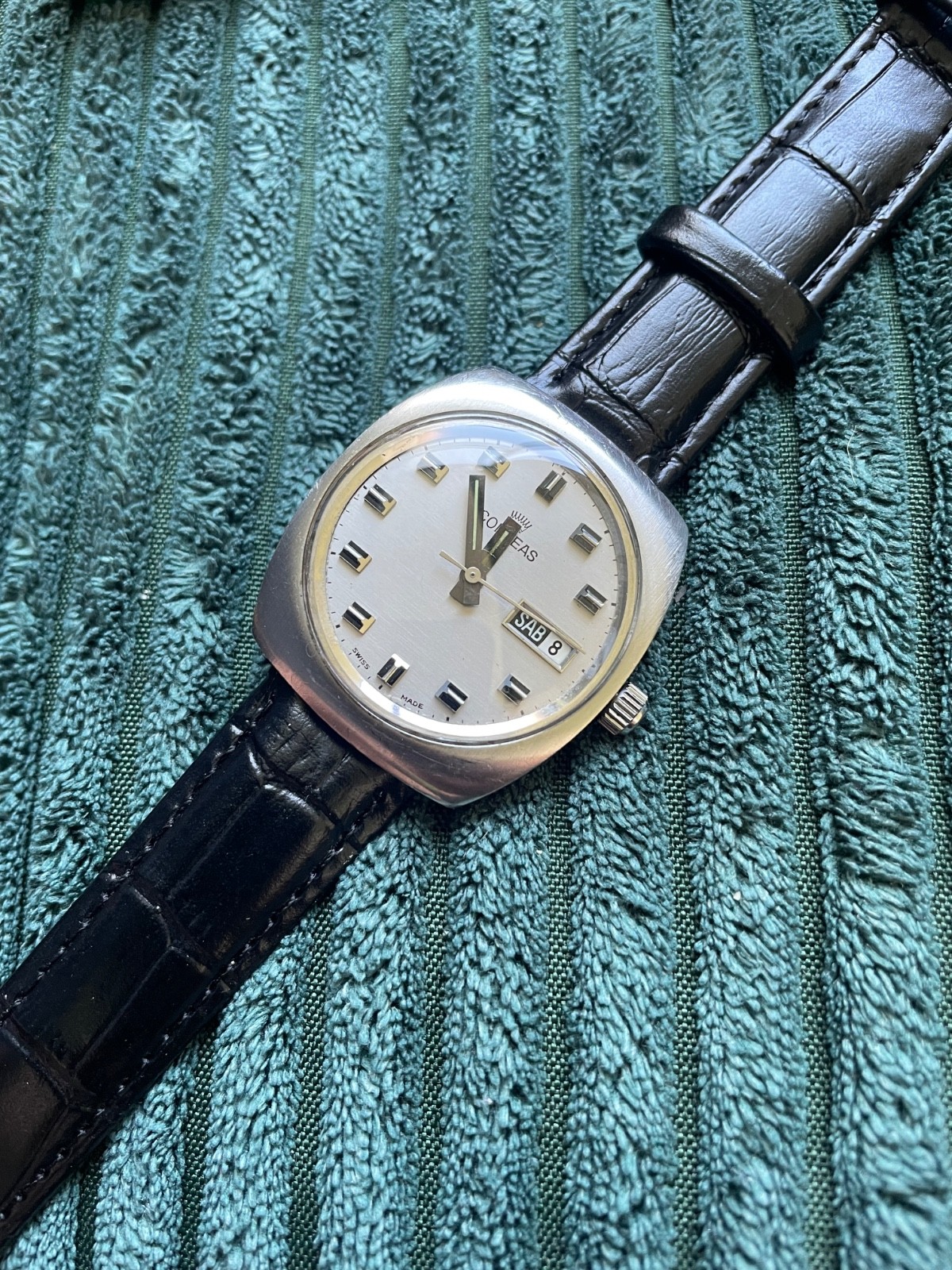 Conteas Automatic Day-Date Vintage Watch – ETA 2688 original box/price tag